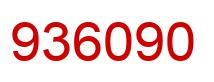 Number 936090 red image