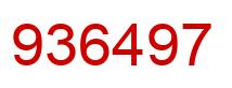Number 936497 red image