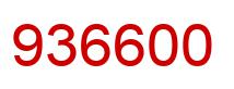 Number 936600 red image
