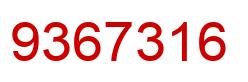 Número 9367316 imagen rojo