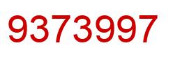 Número 9373997 imagen rojo