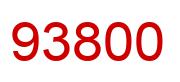 Number 93800 red image
