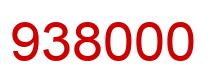 Number 938000 red image