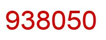 Number 938050 red image