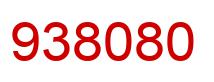 Number 938080 red image