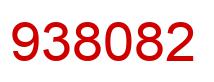 Number 938082 red image