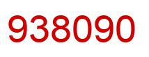 Number 938090 red image