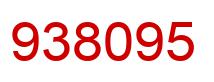 Number 938095 red image