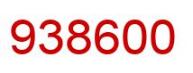 Number 938600 red image