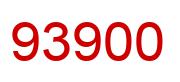 Number 93900 red image