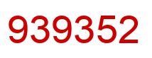 Número 939352 imagen rojo