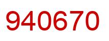 Número 940670 imagen rojo
