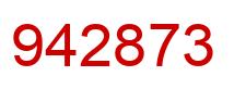 Number 942873 red image