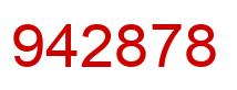 Número 942878 imagen rojo