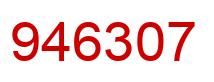 Number 946307 red image
