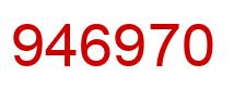 Number 946970 red image