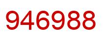 Número 946988 imagen rojo