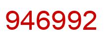 Número 946992 imagen rojo