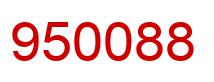 Number 950088 red image