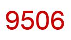 Number 9506 red image