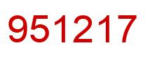 Número 951217 imagen rojo