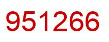 Número 951266 imagen rojo