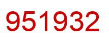 Número 951932 imagen rojo