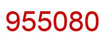 Number 955080 red image