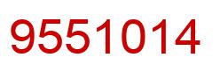 Number 9551014 red image