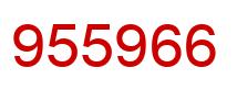 Número 955966 imagen rojo