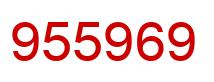 Número 955969 imagen rojo