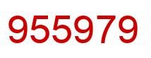 Número 955979 imagen rojo