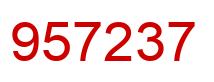 Number 957237 red image