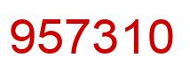 Number 957310 red image