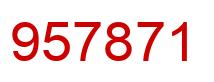 Number 957871 red image
