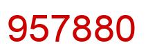 Number 957880 red image