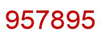 Number 957895 red image