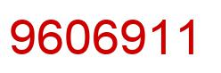 Number 9606911 red image