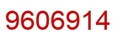 Number 9606914 red image
