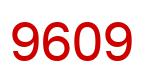 Number 9609 red image