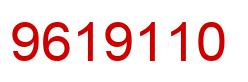 Number 9619110 red image
