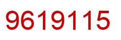 Number 9619115 red image