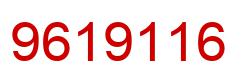 Number 9619116 red image