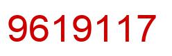 Number 9619117 red image