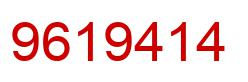 Number 9619414 red image