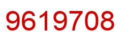 Number 9619708 red image