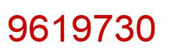 Number 9619730 red image