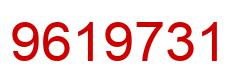 Number 9619731 red image