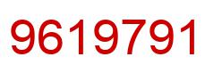 Number 9619791 red image
