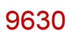 Number 9630 red image